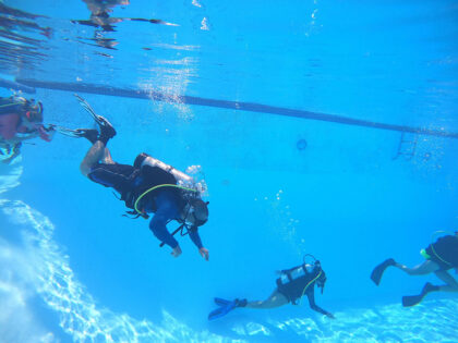 Bubbles for Vets scruba diving